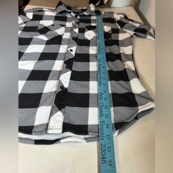 Carbon flannel long sleeve button down top size small - Picture 12 of 12
